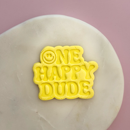 One Happy Dude Cookie Stamp & Cutter