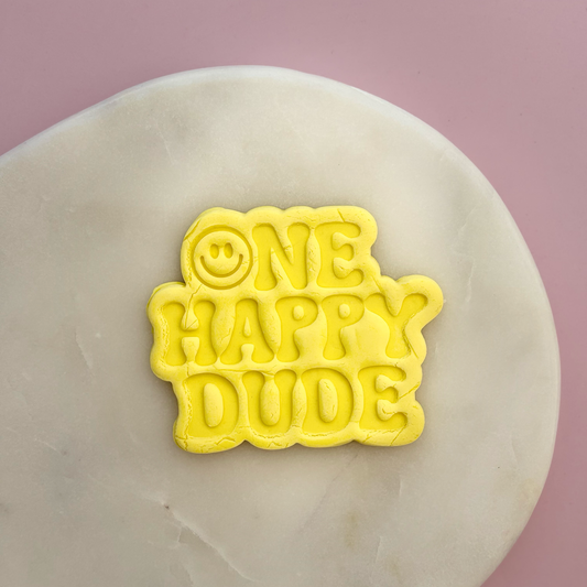 One Happy Dude Cookie Stamp & Cutter