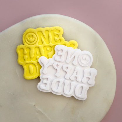 One Happy Dude Cookie Stamp & Cutter