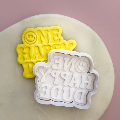 One Happy Dude Cookie Stamp & Cutter
