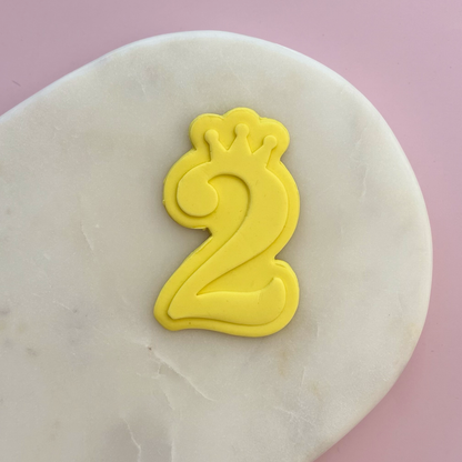 Princess Numbers Cookie Debossor & Cutter