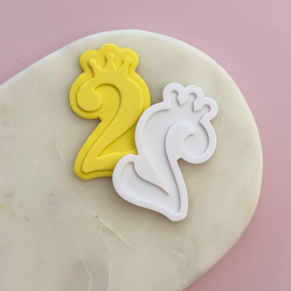 Princess Numbers Cookie Debossor & Cutter