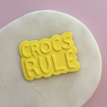 CROCS RULE Cookie Cutter & Fondant Debosser