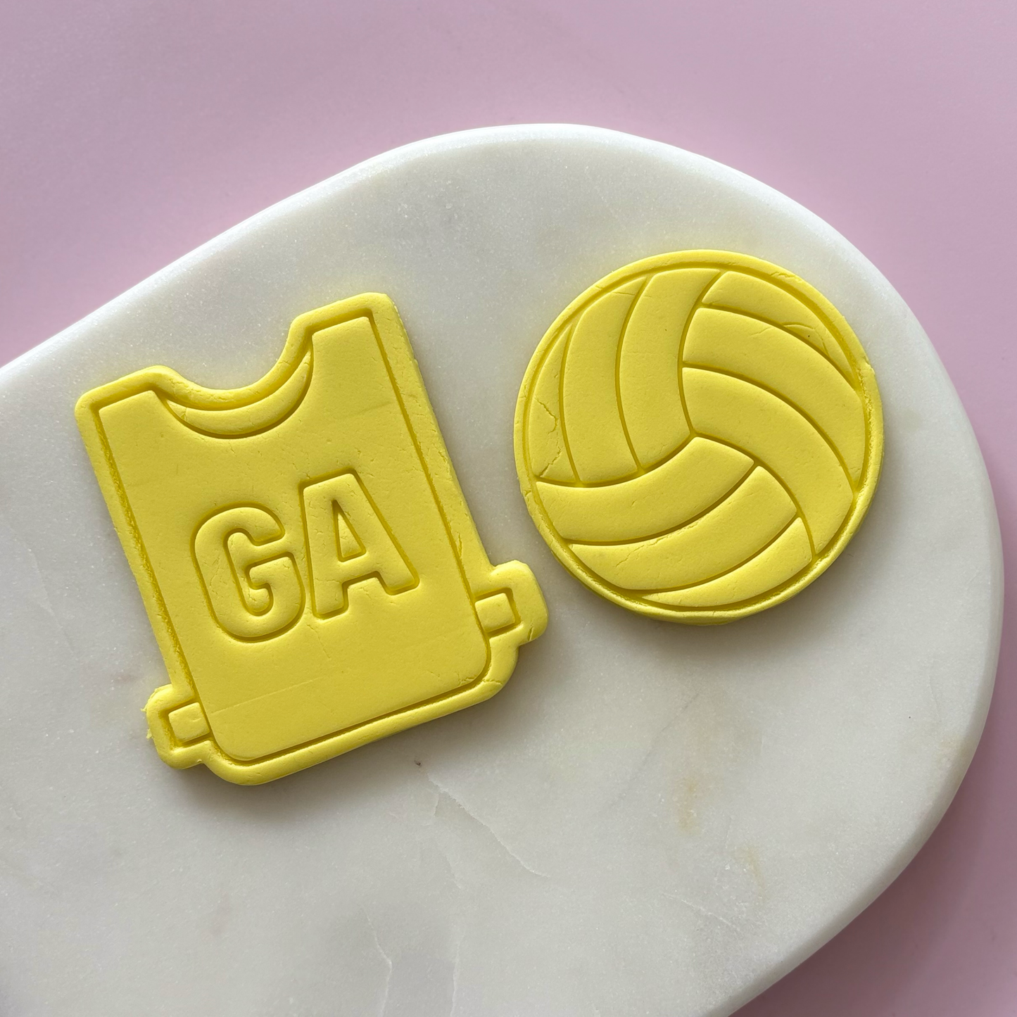 Netball Set Cookie Stamp & Cutter