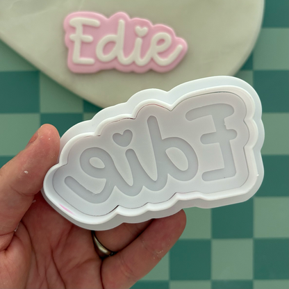 Cursive personalised name stamp