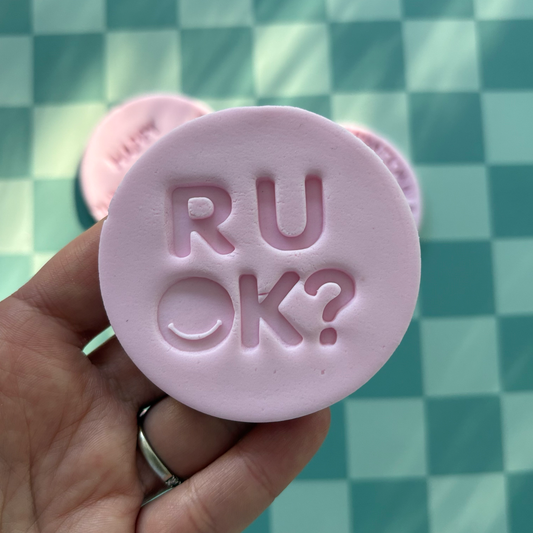 R U OK? Fondant Embosser