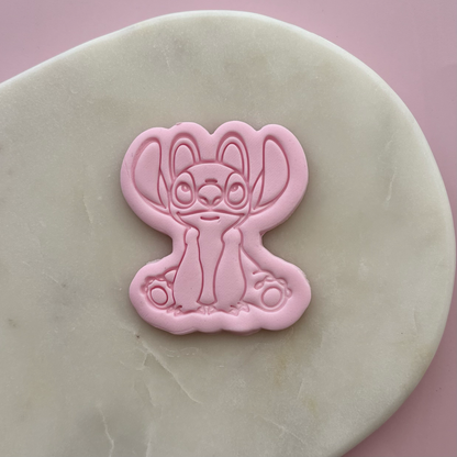 Angel (Stitch) Cookie Stamp & Cutter