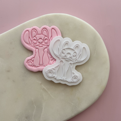 Angel (Stitch) Cookie Stamp & Cutter