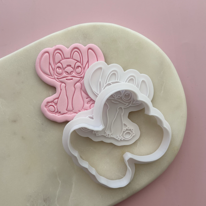 Angel (Stitch) Cookie Stamp & Cutter