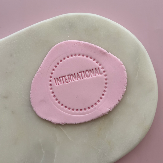 International Blank Fondant Embosser