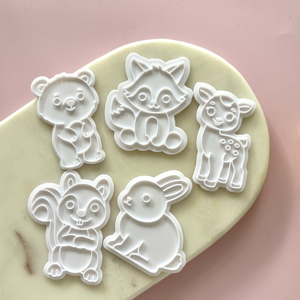 Woodland Animals Cookie Cutter & Fondant Embosser