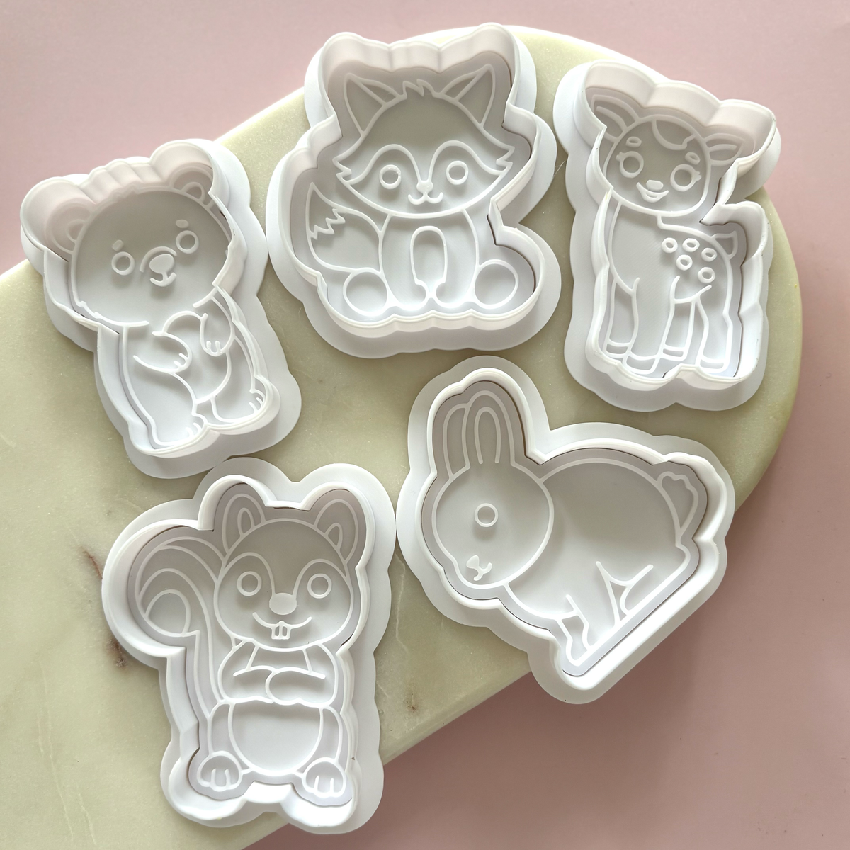 Woodland Animals Cookie Cutter & Fondant Embosser