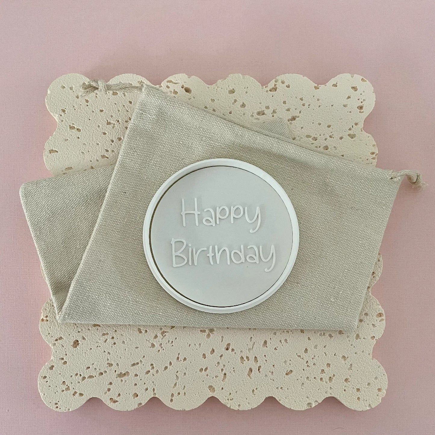 Happy Birthday Cookie Cutter and Embosser Set
