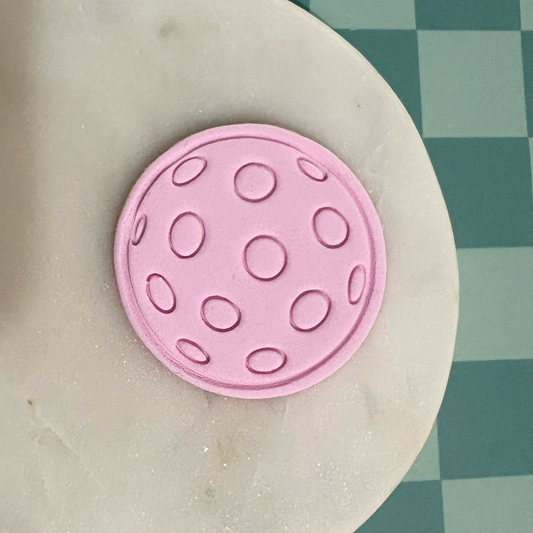 Pickle Ball Cookie Stamp & Cutter