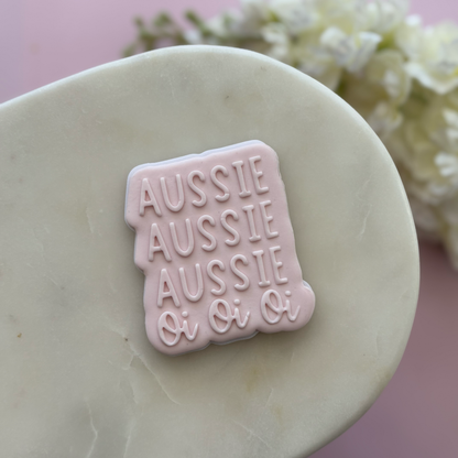 Aussie Oi Cookie Debossor & Cutter