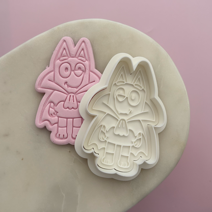 Vampire Bluey Cookie Stamp & Cutter