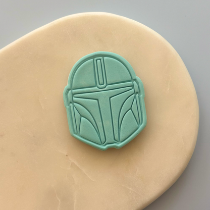 Mandalorian Cookie Stamp & Cutter