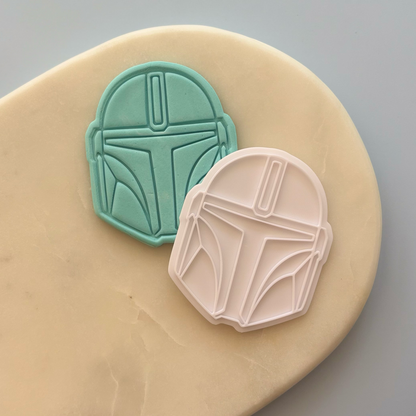Mandalorian Cookie Stamp & Cutter