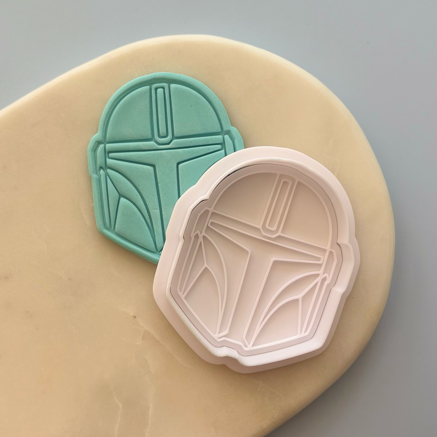 Mandalorian Cookie Stamp & Cutter
