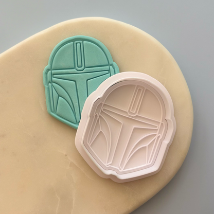 Mandalorian Cookie Stamp & Cutter