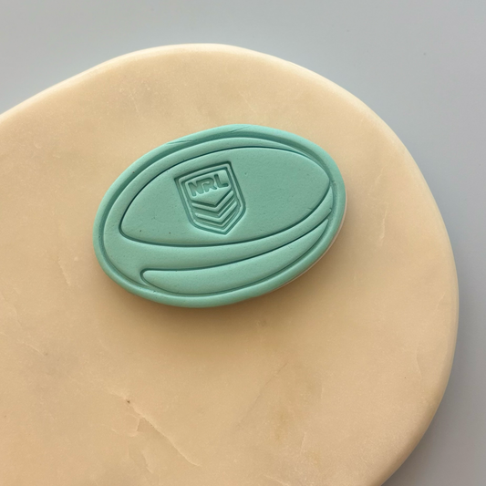 Nrl ball Cookie Stamp & Cutter