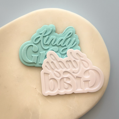 Kindy Grad Cookie Debossor & Cutter