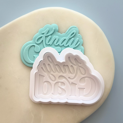 Kindy Grad Cookie Debossor & Cutter