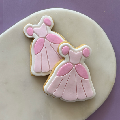 Princess Dress Cookie Stamp & Cutter