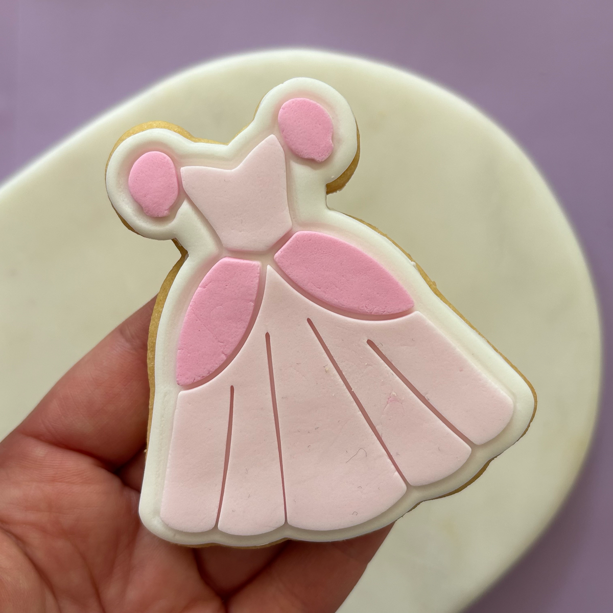 Princess Dress Cookie Stamp & Cutter