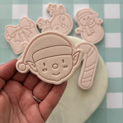 Elf Face Cookie Stamp & Cutter