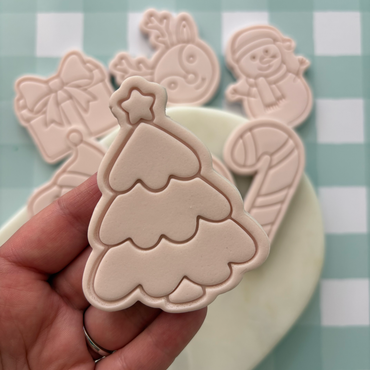 Christmas tree Cookie Stamp & Cutter