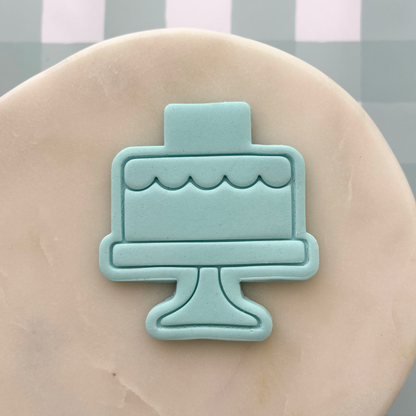 Blank Cake Cookie Stamp & Cutter
