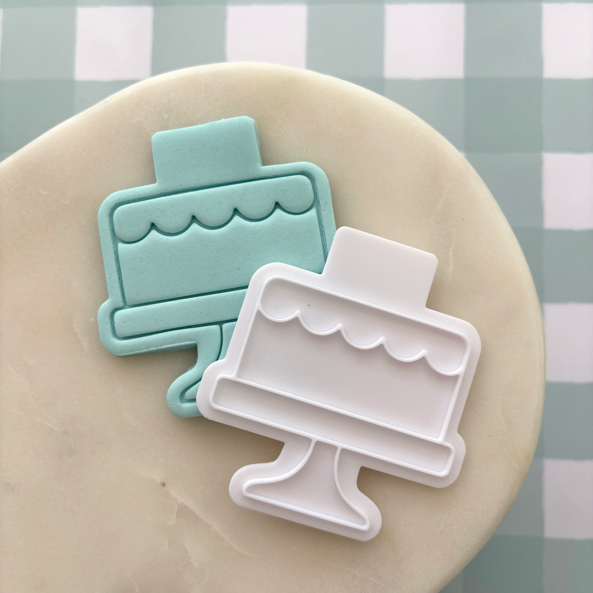 Blank Cake Cookie Stamp & Cutter