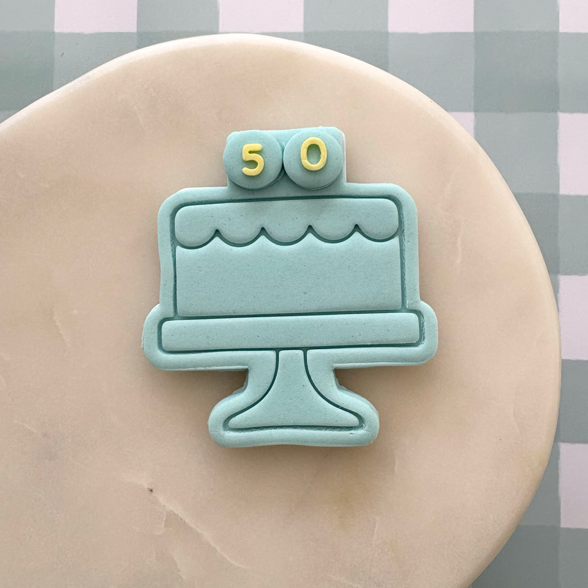 Blank Cake Cookie Stamp & Cutter