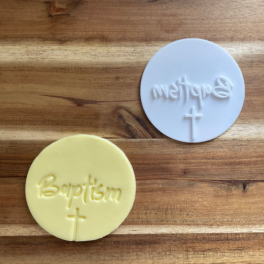 Baptism Cookie Fondant Embosser