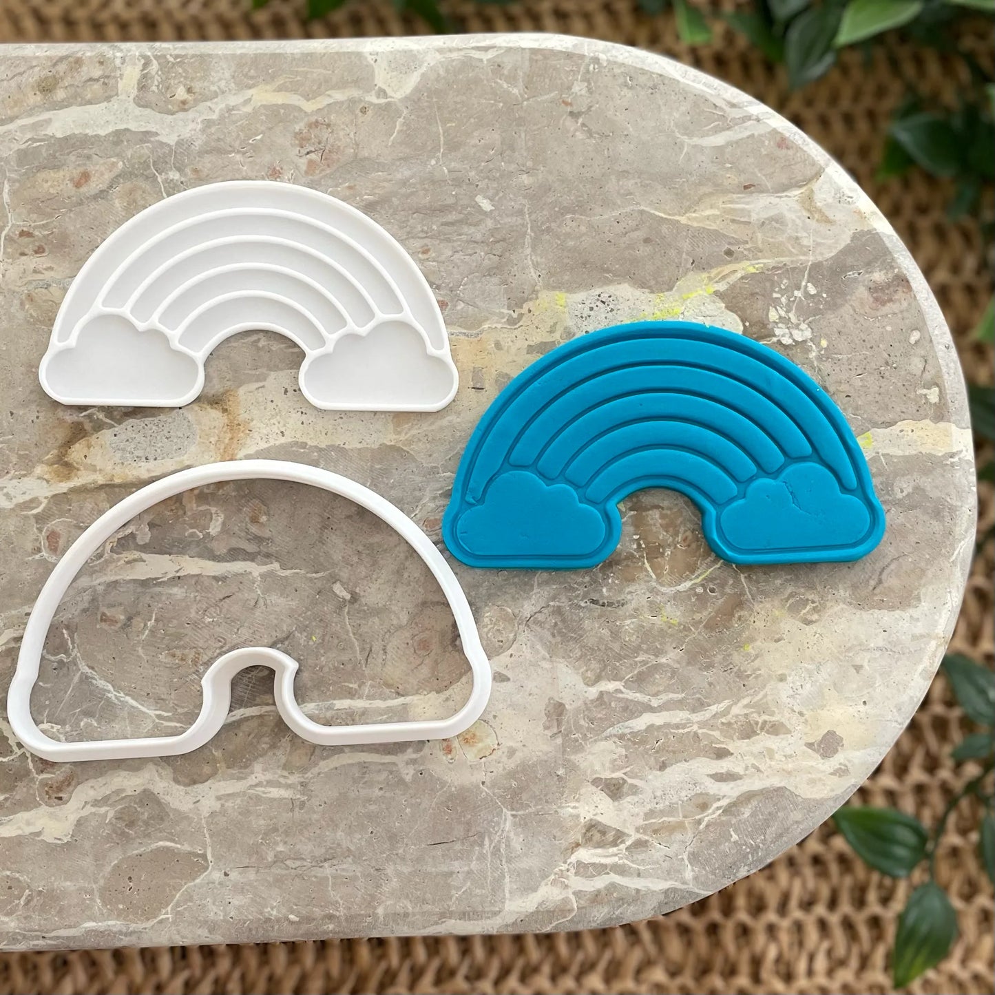 Rainbow Cookie Cutter & Fondant Embosser