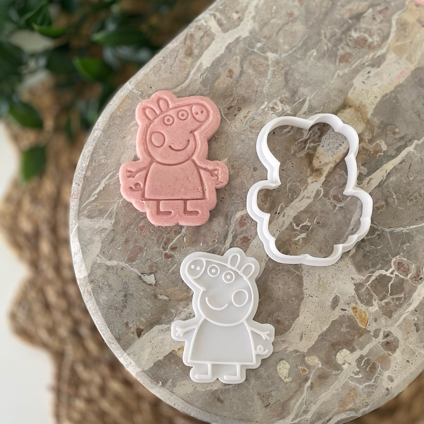 Peppa pig Cookie Stamp & Cutter
