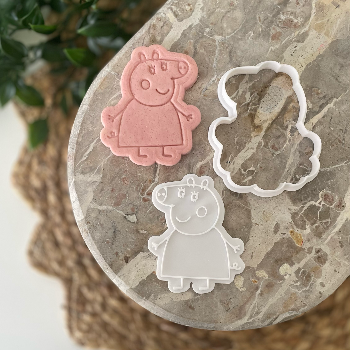 Peppa pig Cookie Stamp & Cutter