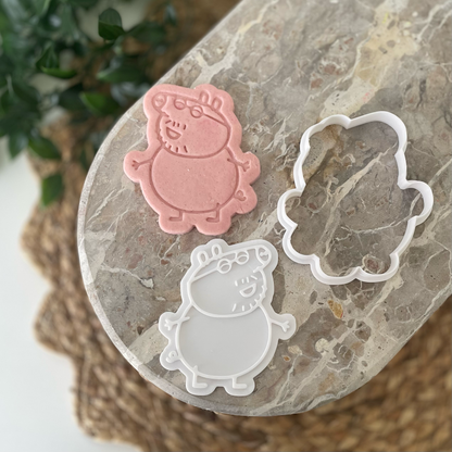 Peppa pig Cookie Stamp & Cutter