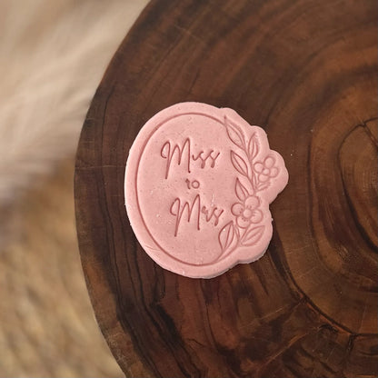 Miss to Mrs Cookie Cutter & Fondant Embosser