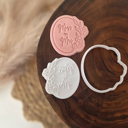 Miss to Mrs Cookie Cutter & Fondant Embosser