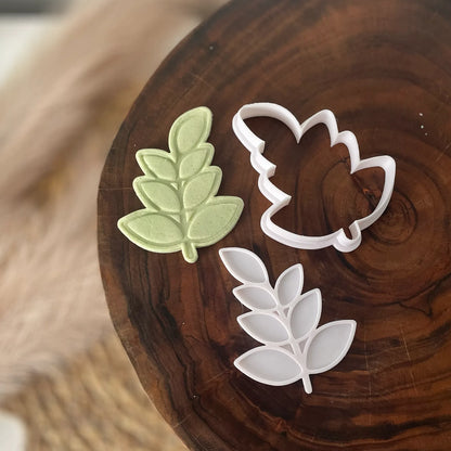 Leaf Cookie Cutter & Fondant Embosser