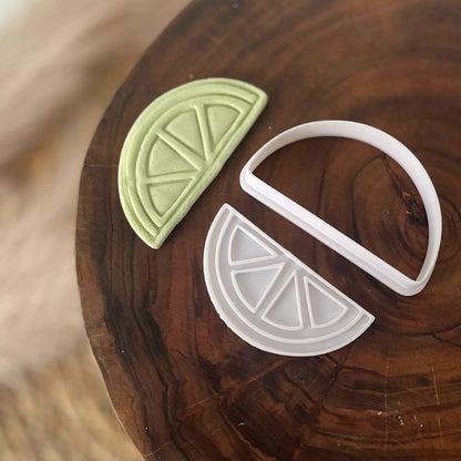 Lime / Lemon wedge Cookie Cutter & Fondant Embosser