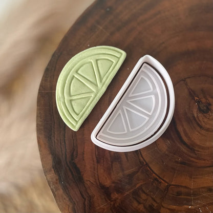 Lime / Lemon wedge Cookie Cutter & Fondant Embosser