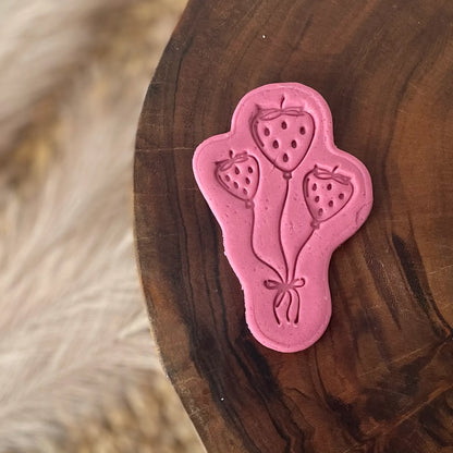 Strawberry Balloons Cookie Cutter & Fondant Embosser