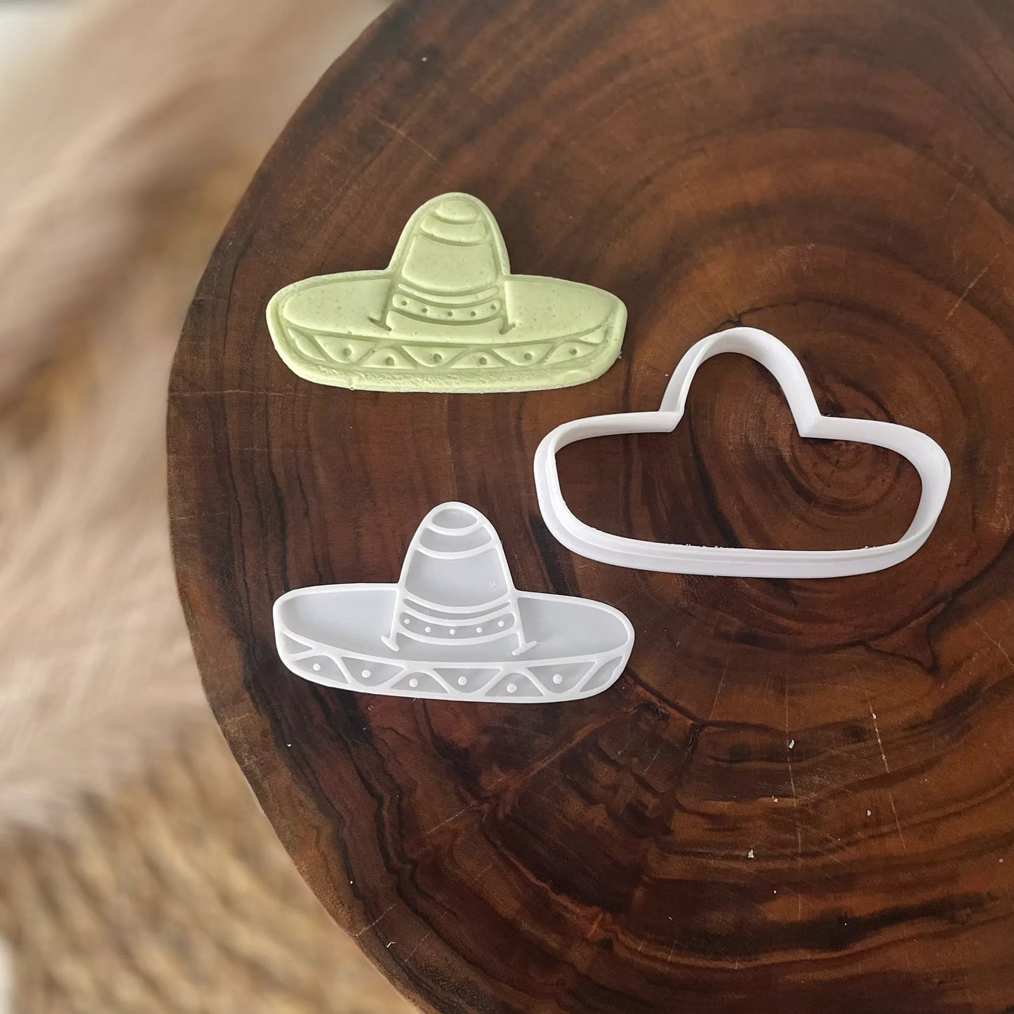 Mexican Sombrero Cookie Cutter & Fondant Embosser