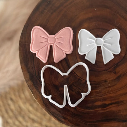 Bow Cookie Cutter & Fondant Embosser