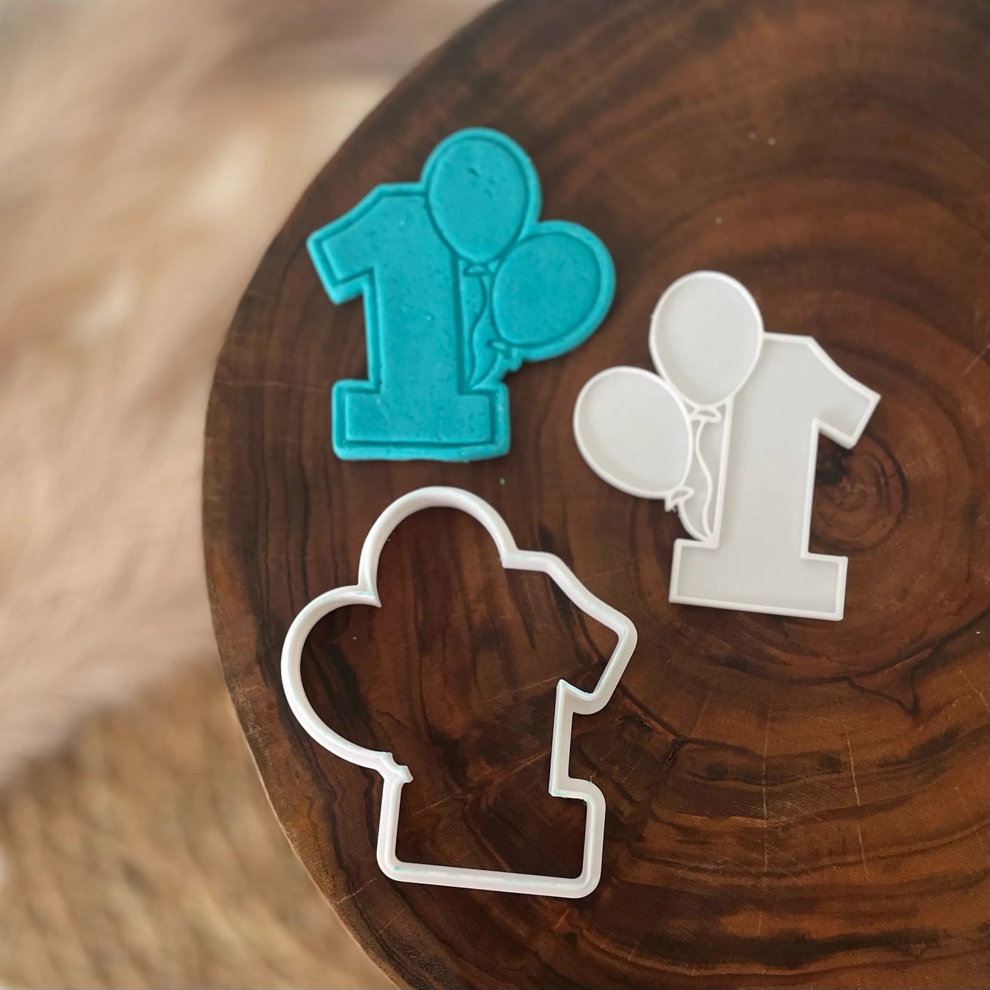 Birthday number balloon Cookie Cutter & Fondant Embosser