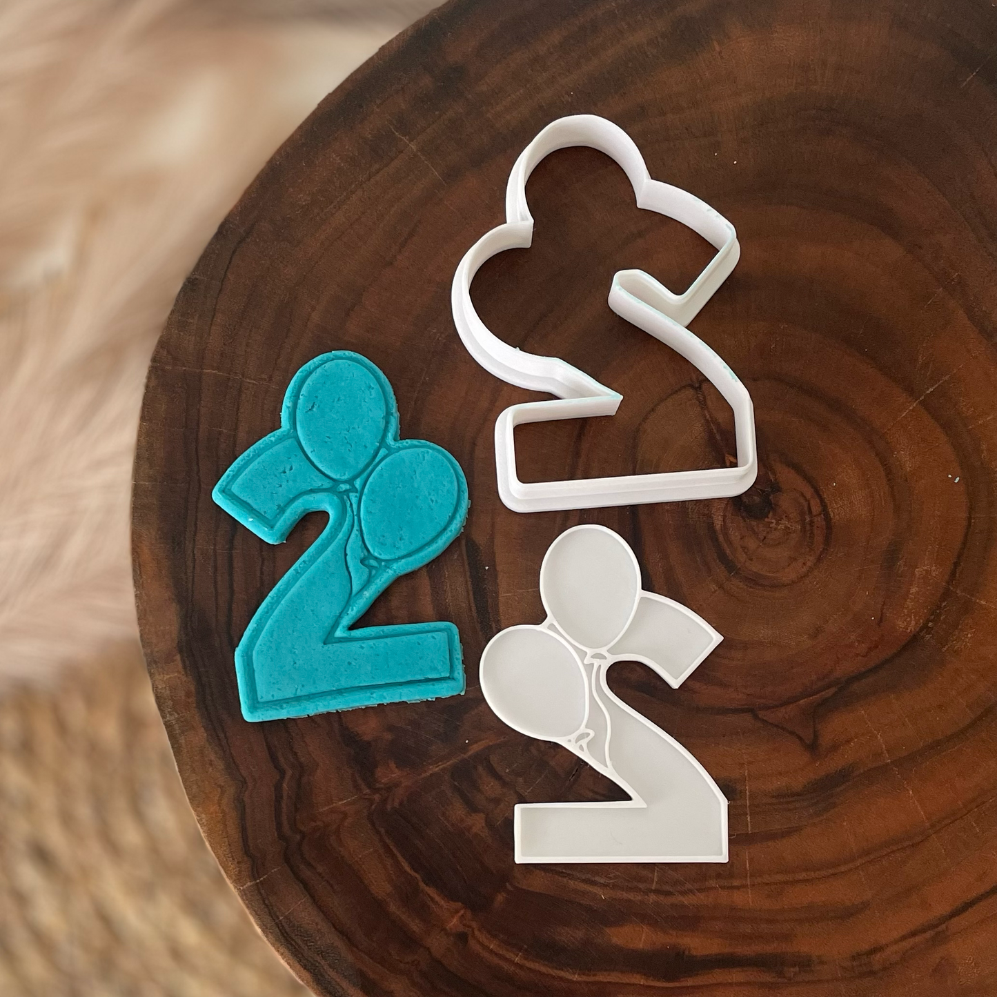 Birthday number balloon Cookie Cutter & Fondant Embosser