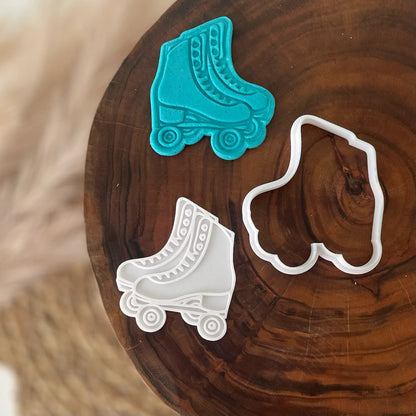Roller Skate Cookie Cutter & Fondant Embosser